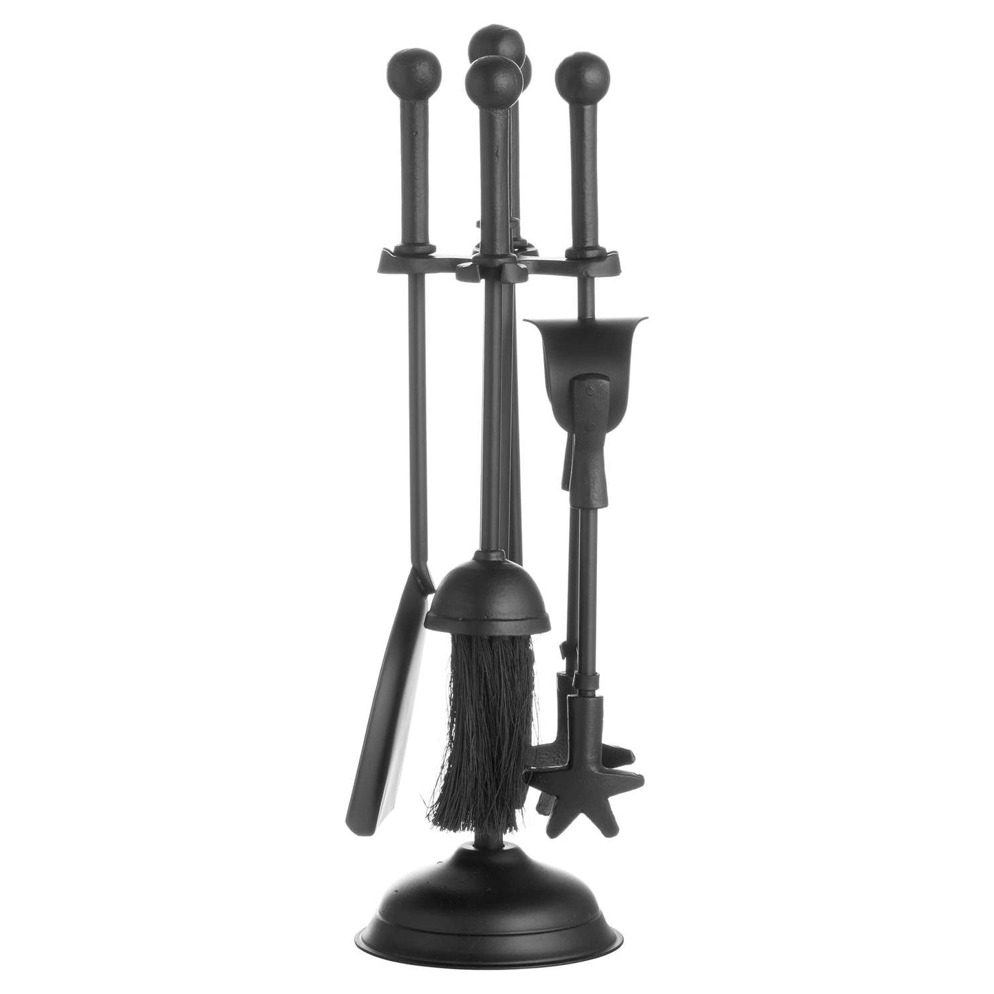 Ball Topped Companion Set In Black - OLBRIT