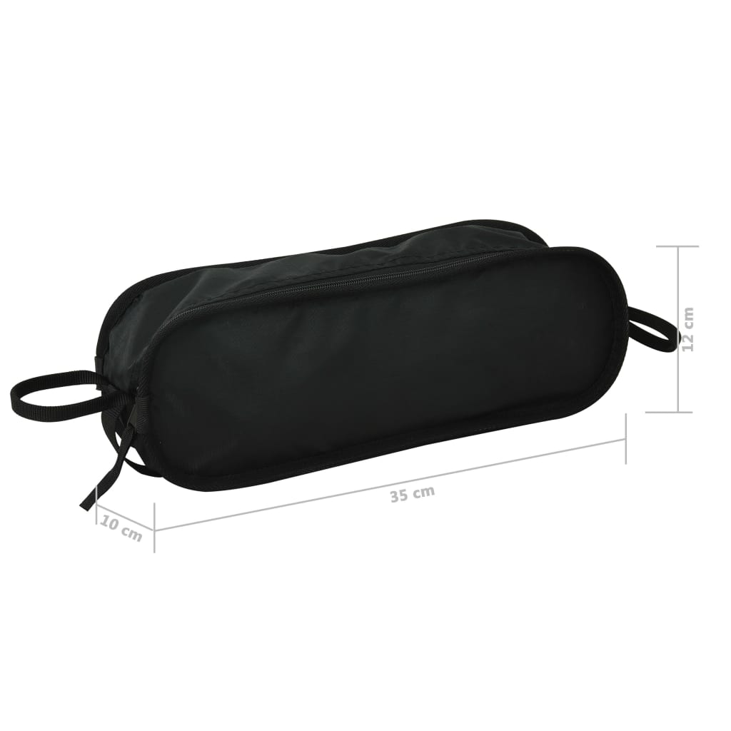 2x Folding Camping Chairs with Carry Bag 54x50x65 cm Aluminium - OLBRIT