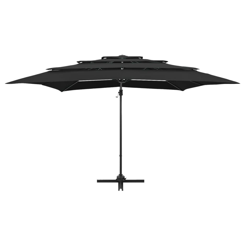 4-Tier Parasol with Aluminium Pole 250x250 cm - OLBRIT
