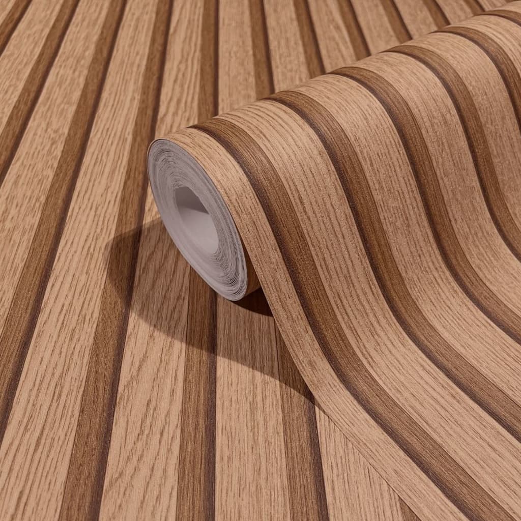 Wallpaper Botanica Wooden Slats Brown - OLBRIT