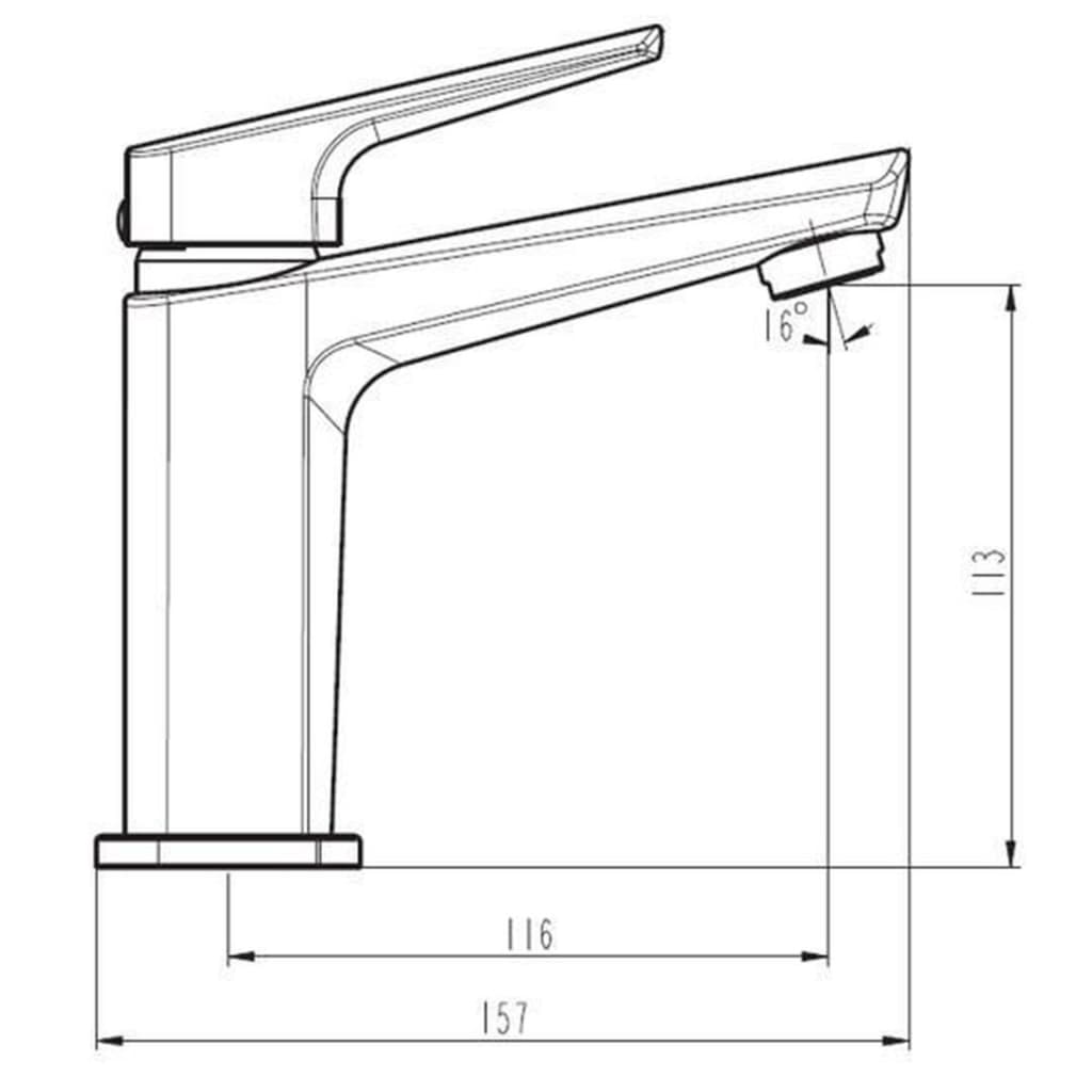 Basin Mixer RAVEN Matt Black - OLBRIT