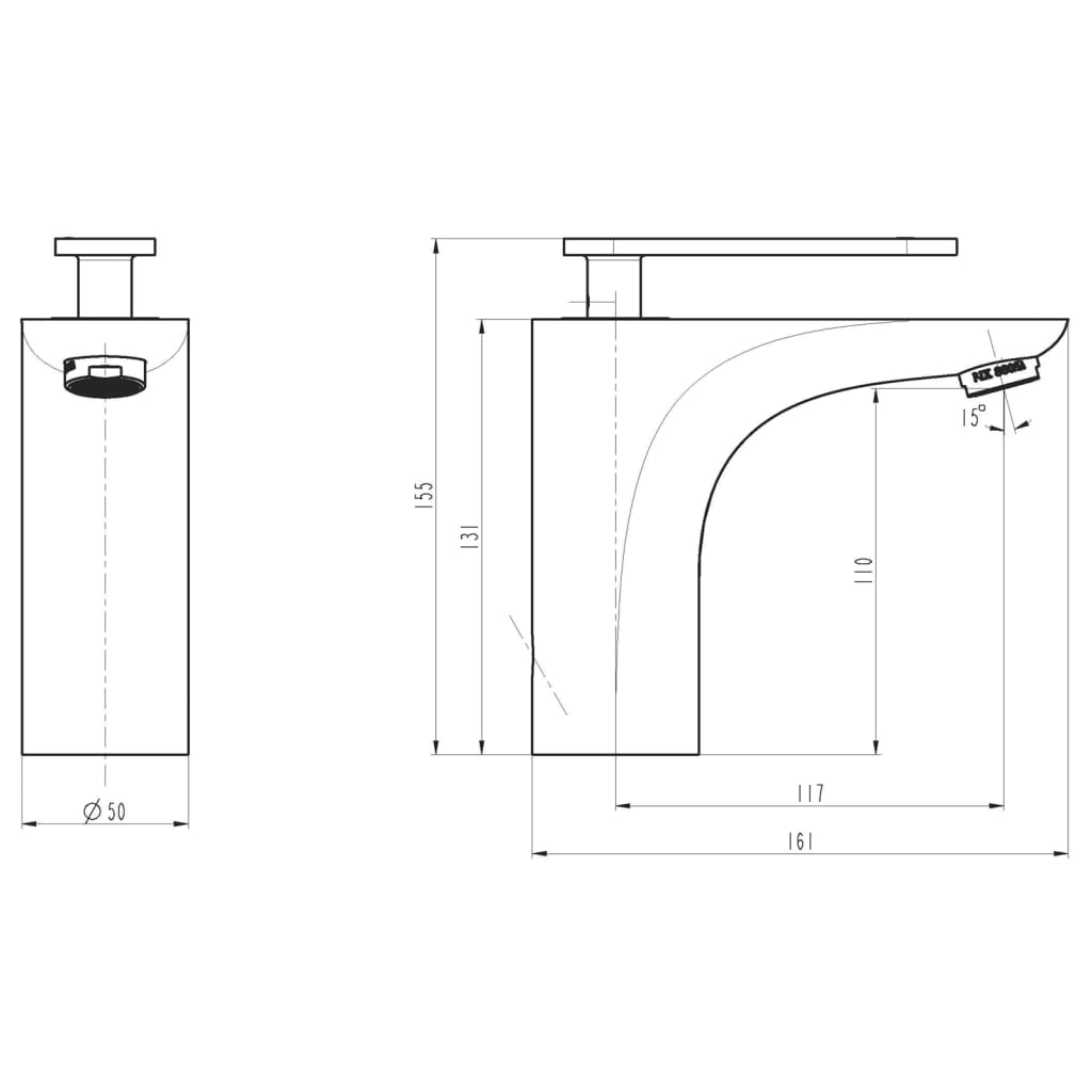 Basin Mixer ORCA Chrome - OLBRIT