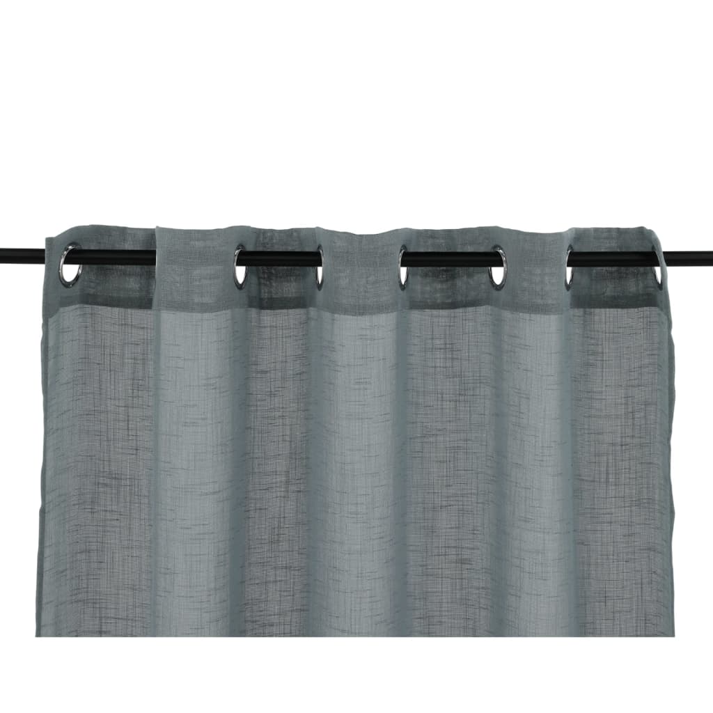 Curtain Kaya 240x140 cm Polyester Light Grey - OLBRIT