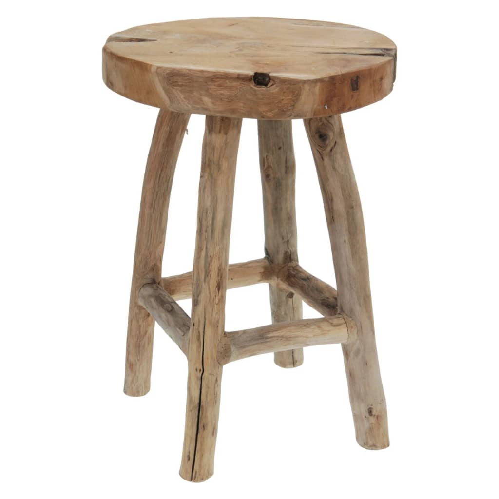 Handmade Stool 42 cm Teak Wood - OLBRIT