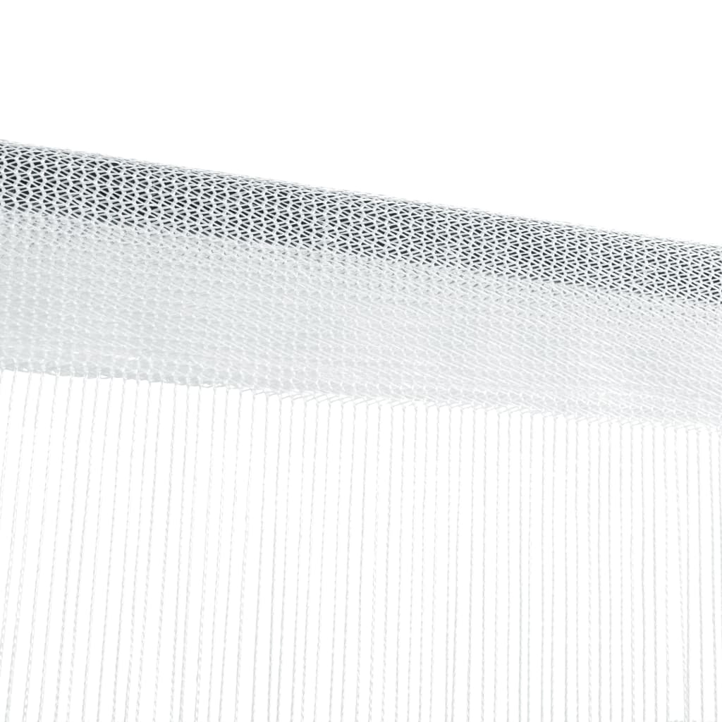 String Curtains 2 pcs 140x250 cm White - OLBRIT