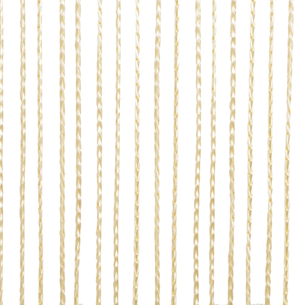 String Curtains 2 pcs 100x250 cm Cream - OLBRIT