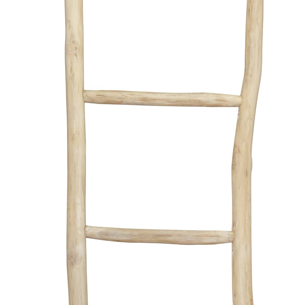 Handmade Towel Ladder with 5 Rungs Teak 45x150 cm Natural - OLBRIT