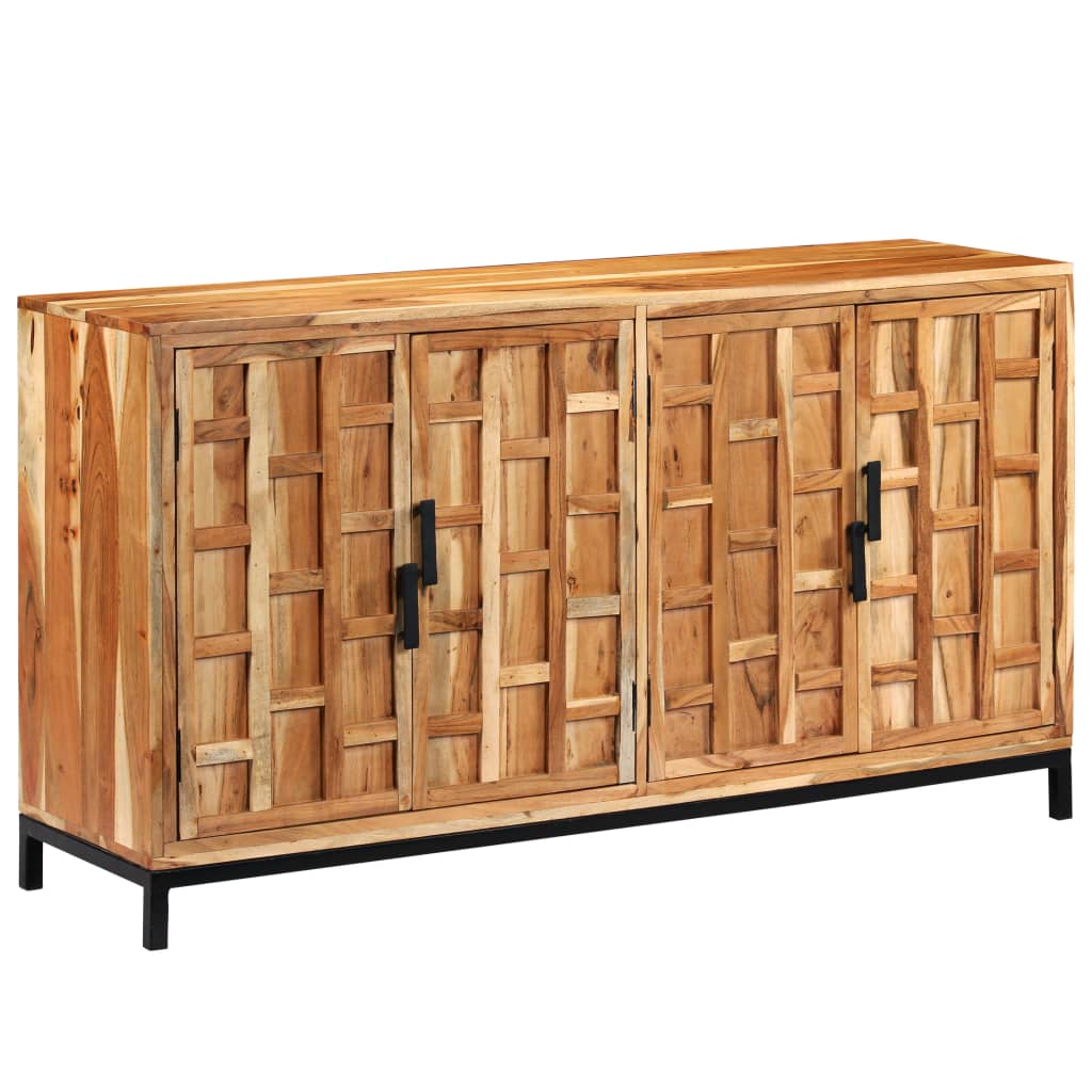 Sideboard Solid Acacia Wood 145x40x80 cm - OLBRIT