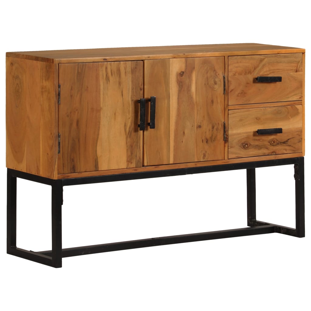 Sideboard Brown 110x30x70 cm Solid Wood Acacia - OLBRIT