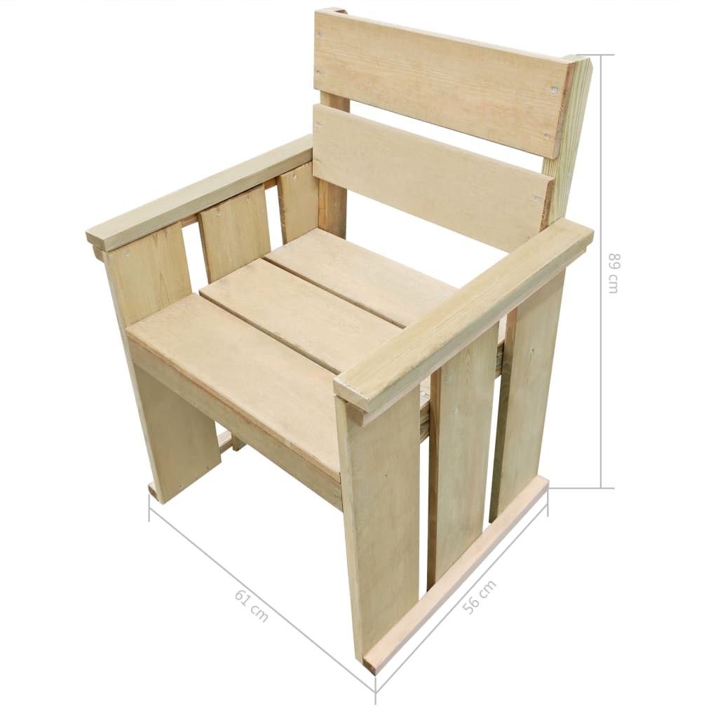 Outdoor Chair Impregnated Pinewood - OLBRIT