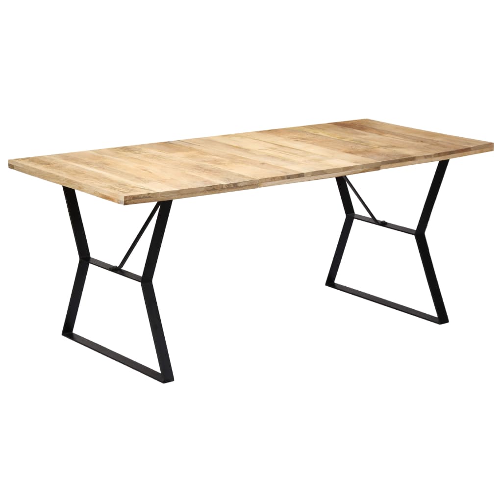 Dining Table 180x90x76 cm Solid Mango Wood - OLBRIT