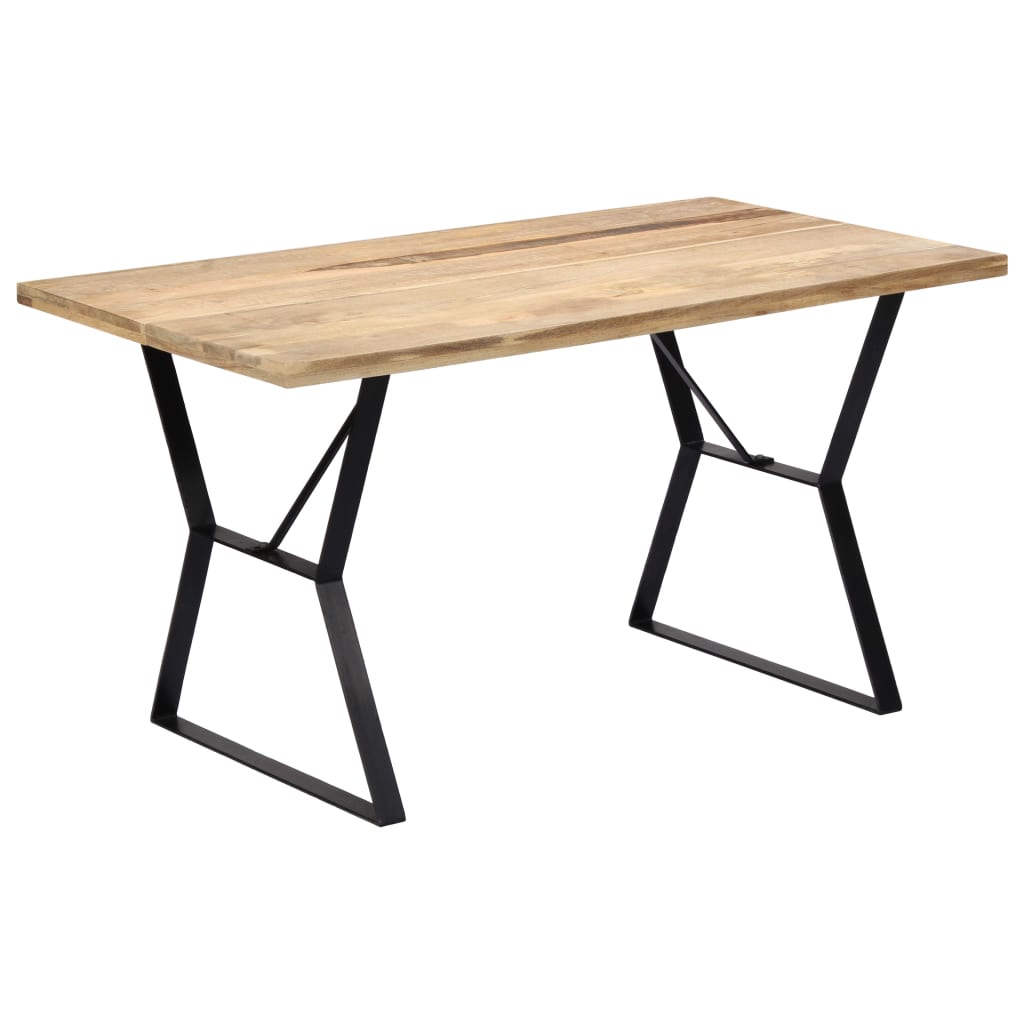 Dining Table 140x80x76 cm Solid Mango Wood - OLBRIT