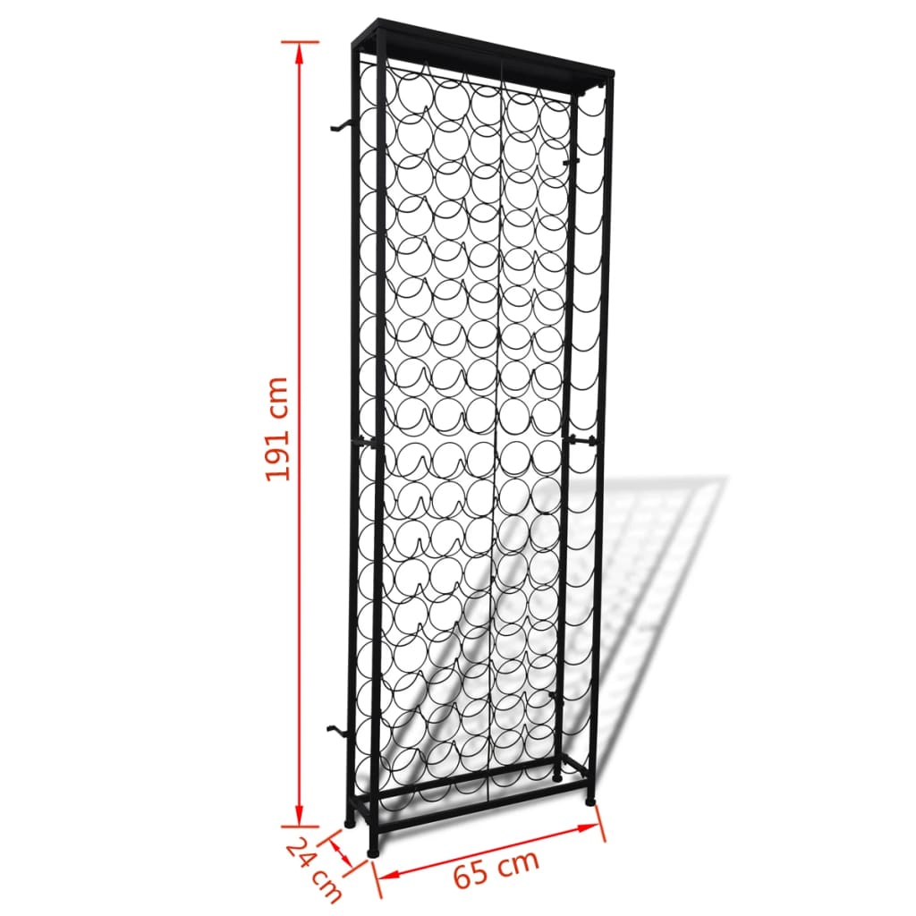 Wine Rack for 108 Bottles Metal - OLBRIT