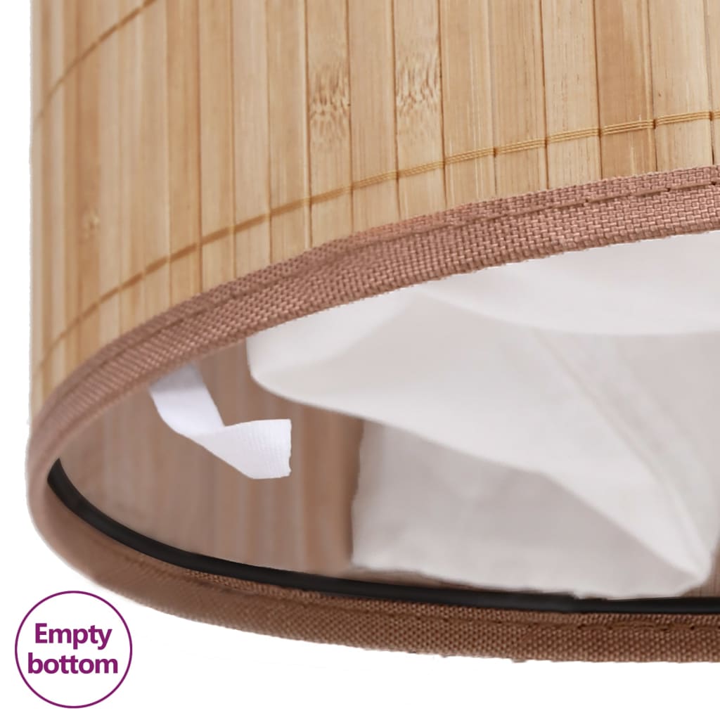 Round Bamboo Laundry Bin - OLBRIT