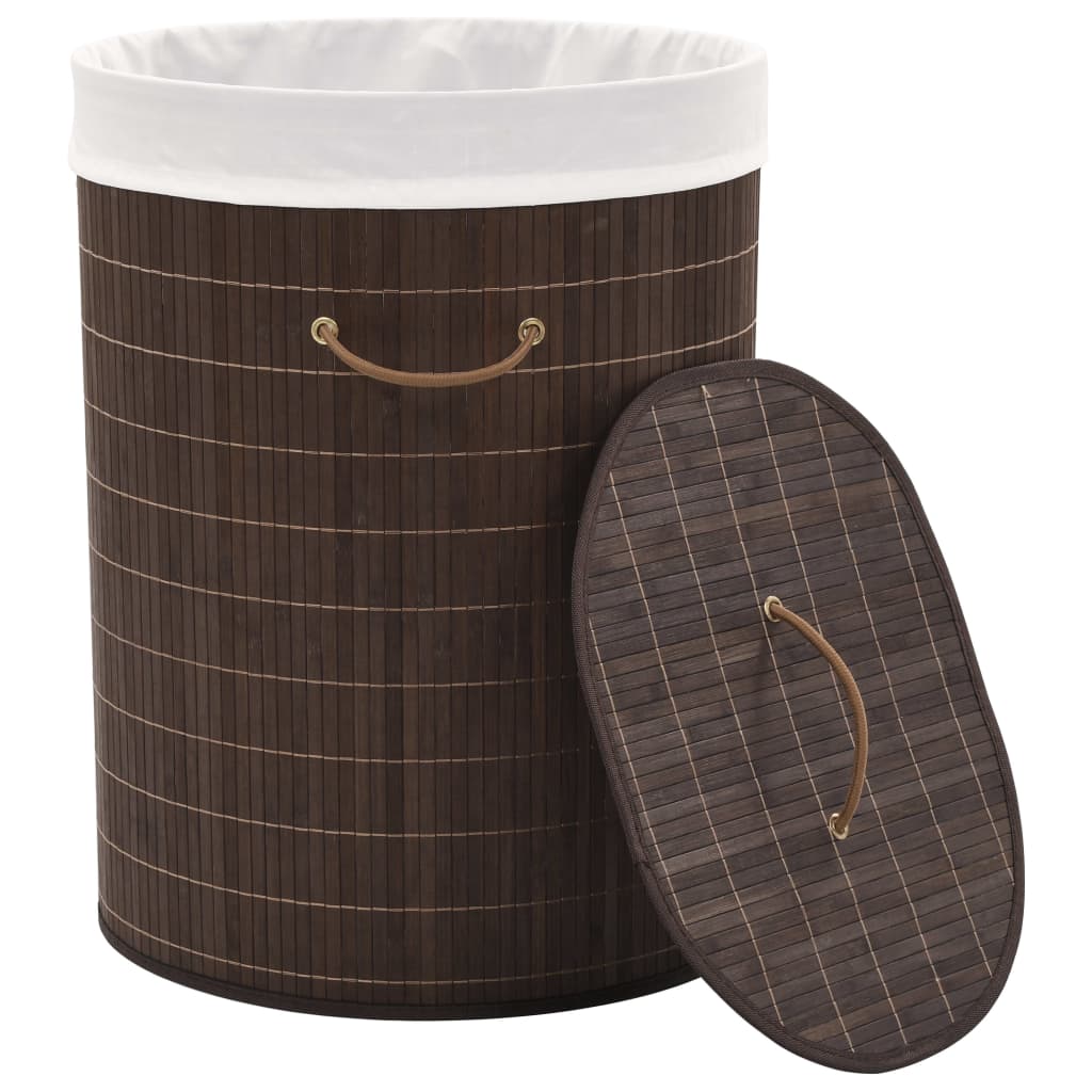 Oval Bamboo Laundry Bin - OLBRIT