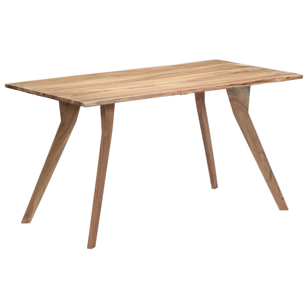 Dining Table 140x80x76 cm Solid Acacia Wood - OLBRIT