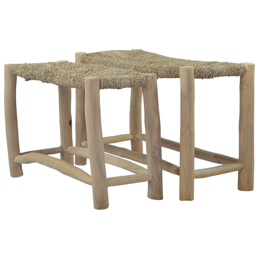 Benches 2 pcs Brown Seagrass - OLBRIT