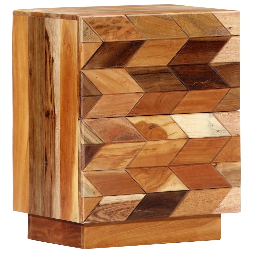 Bedside Cabinet 40x30x50 cm Solid Reclaimed Wood - OLBRIT