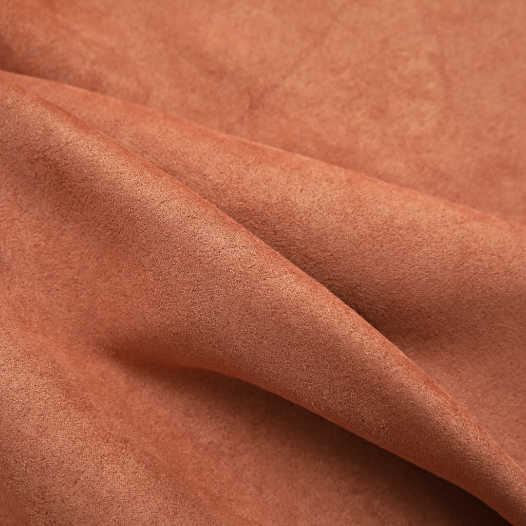 Blackout Curtains with Metal Rings 2 pcs Rust 140x175 cm - OLBRIT