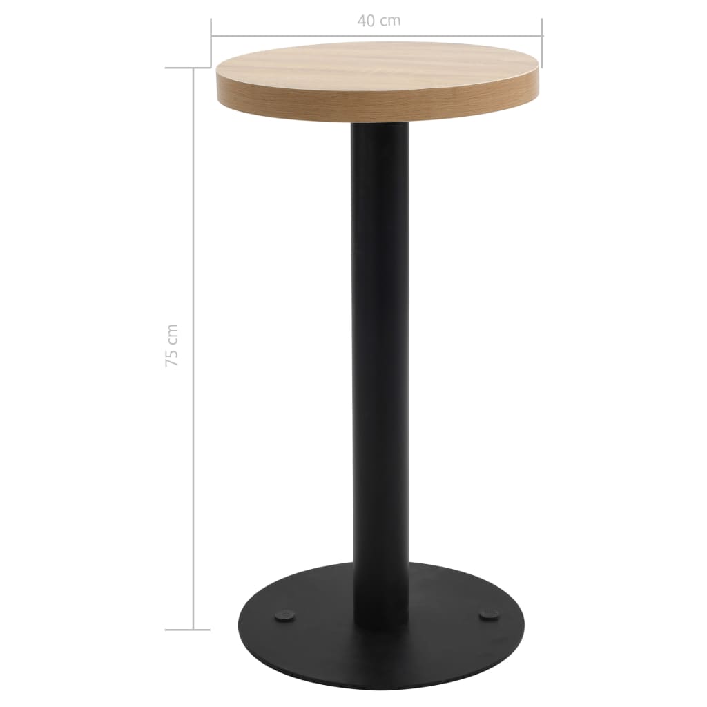 Bistro Table Light Brown 40 cm - OLBRIT