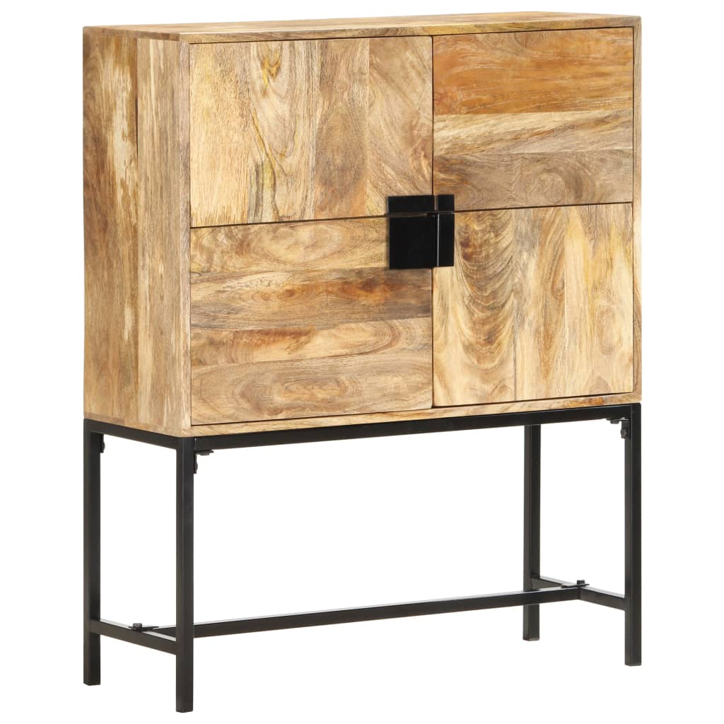 Highboard 80x30x100 cm Solid Mango Wood - OLBRIT