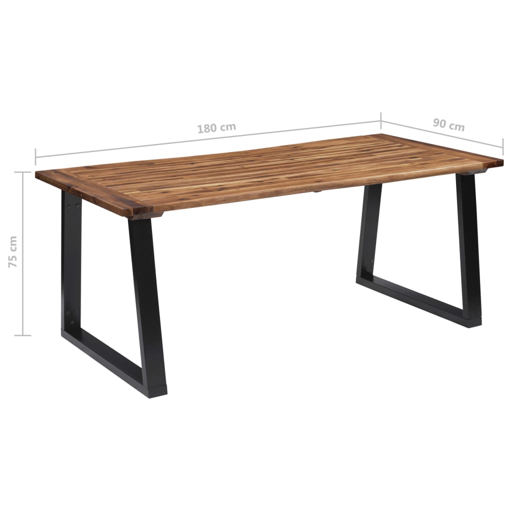 Dining Table Solid Acacia Wood 180x90 cm - OLBRIT