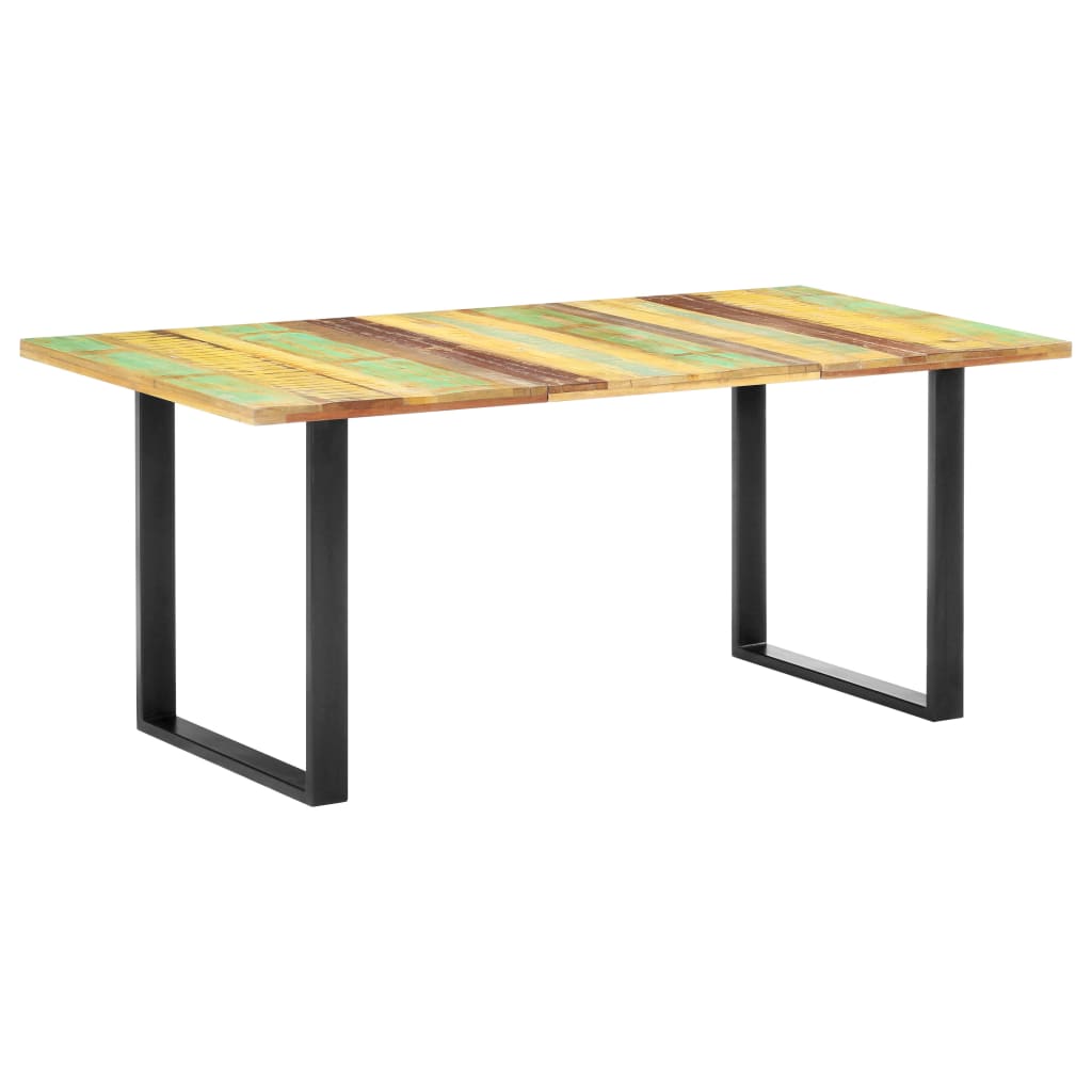Dining Table 180x90x76 cm Solid Reclaimed Wood - OLBRIT