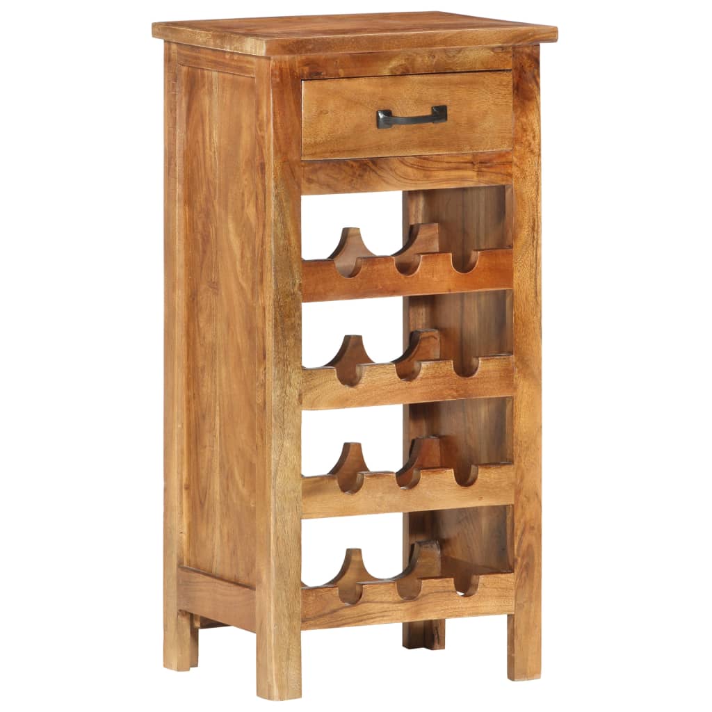 Wine Cabinet 40x30x80 cm Solid Acacia Wood - OLBRIT