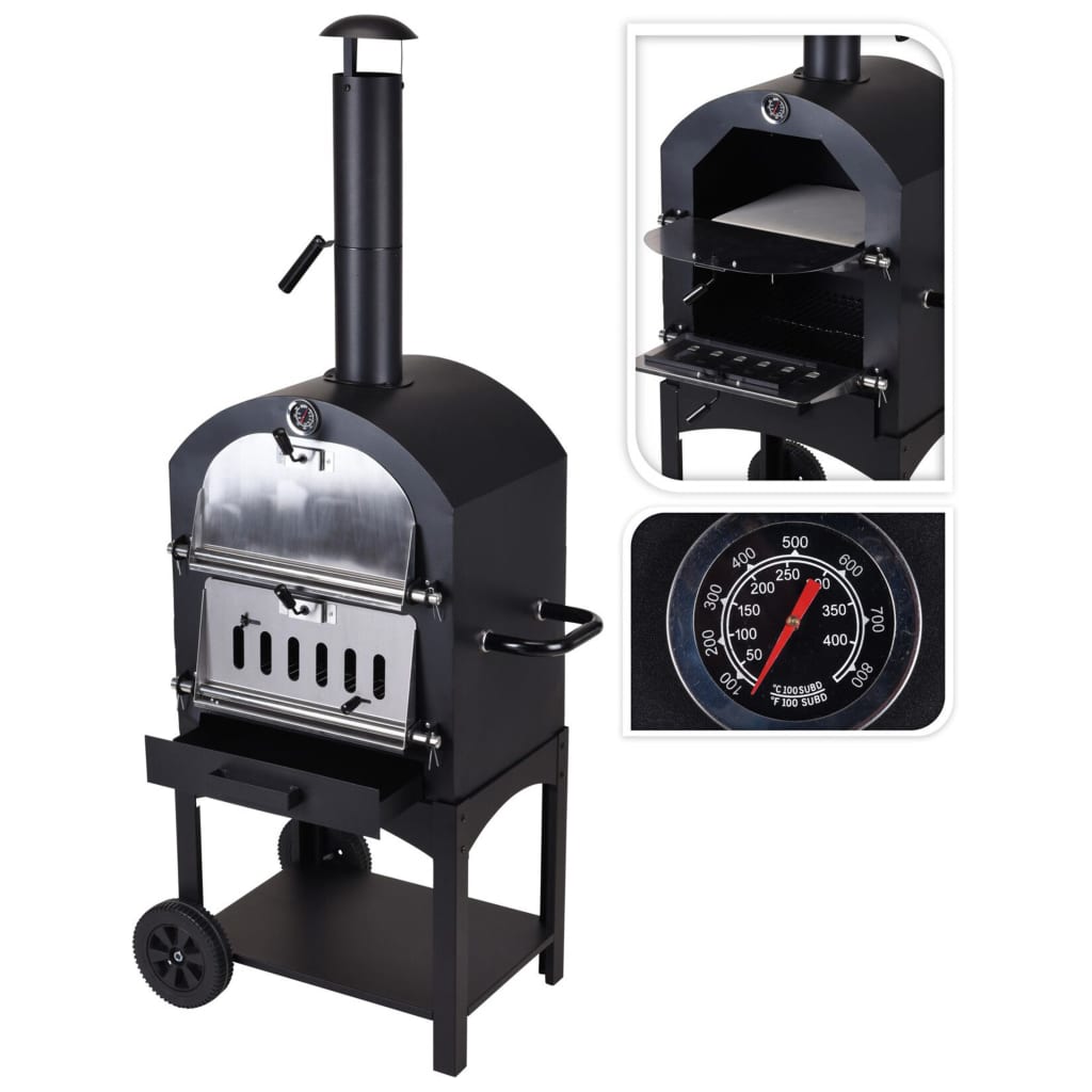 BBQ Pizza Oven Black - OLBRIT