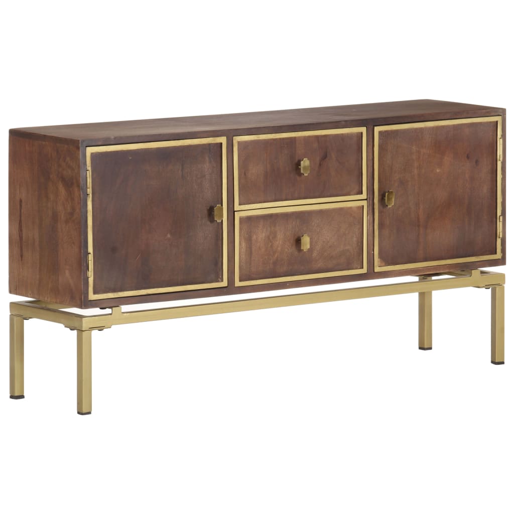 Sideboard 120x29x60 cm Solid Mango Wood - OLBRIT