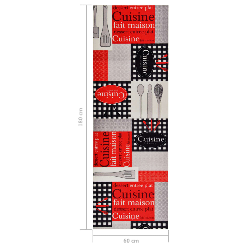 Kitchen Floor Mat Washable Cuisine 60x180 cm - OLBRIT