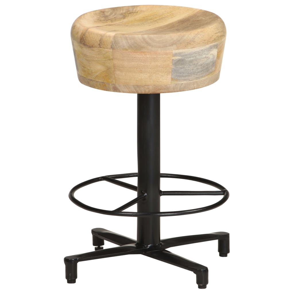 Bar Stools 2 pcs 52 cm Solid Mango Wood - OLBRIT