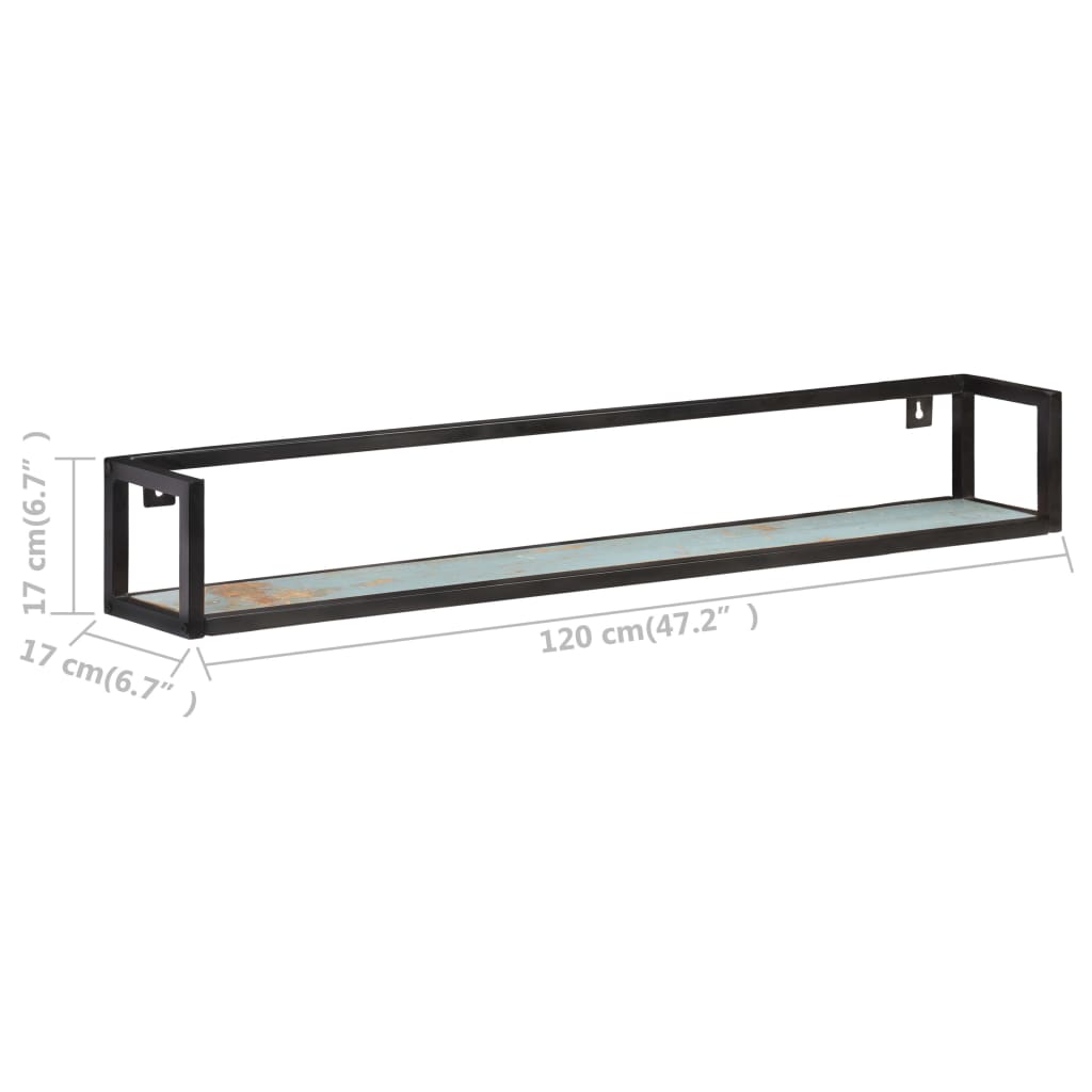 Wall Shelves 2 pcs 120 cm Solid Reclaimed Wood - OLBRIT
