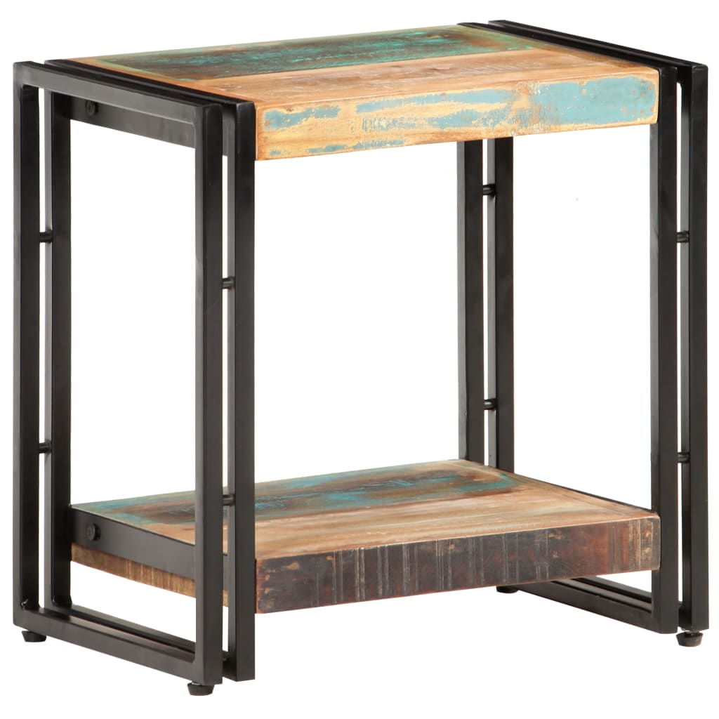 Side Table 40x30x40 cm Solid Reclaimed Wood - OLBRIT