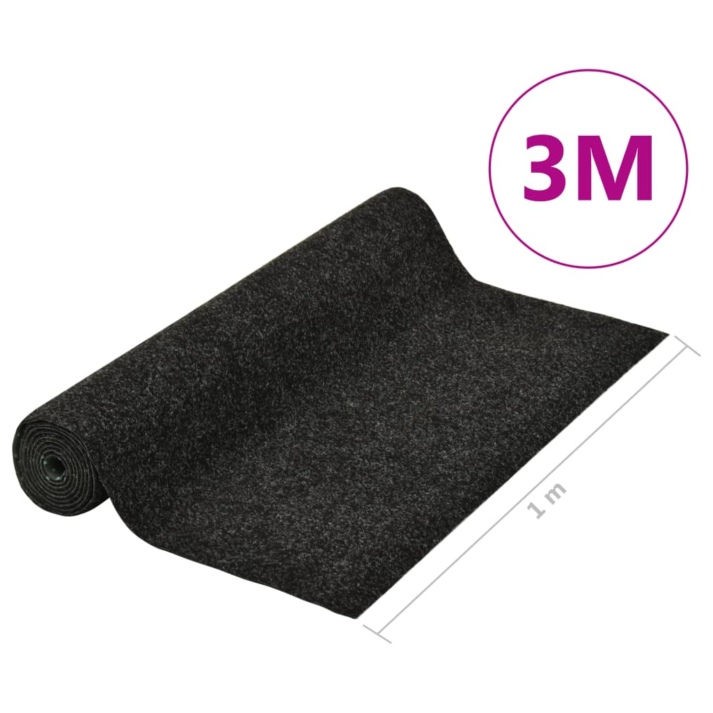 Artificial Grass with Studs 3x1 m Anthracite - OLBRIT