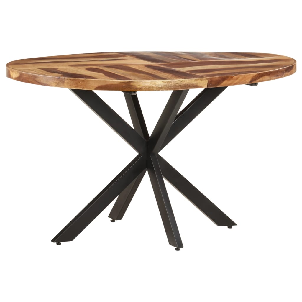 Dining Table 140x80x75cm Solid Acacia Wood with Sheesham Finish - OLBRIT
