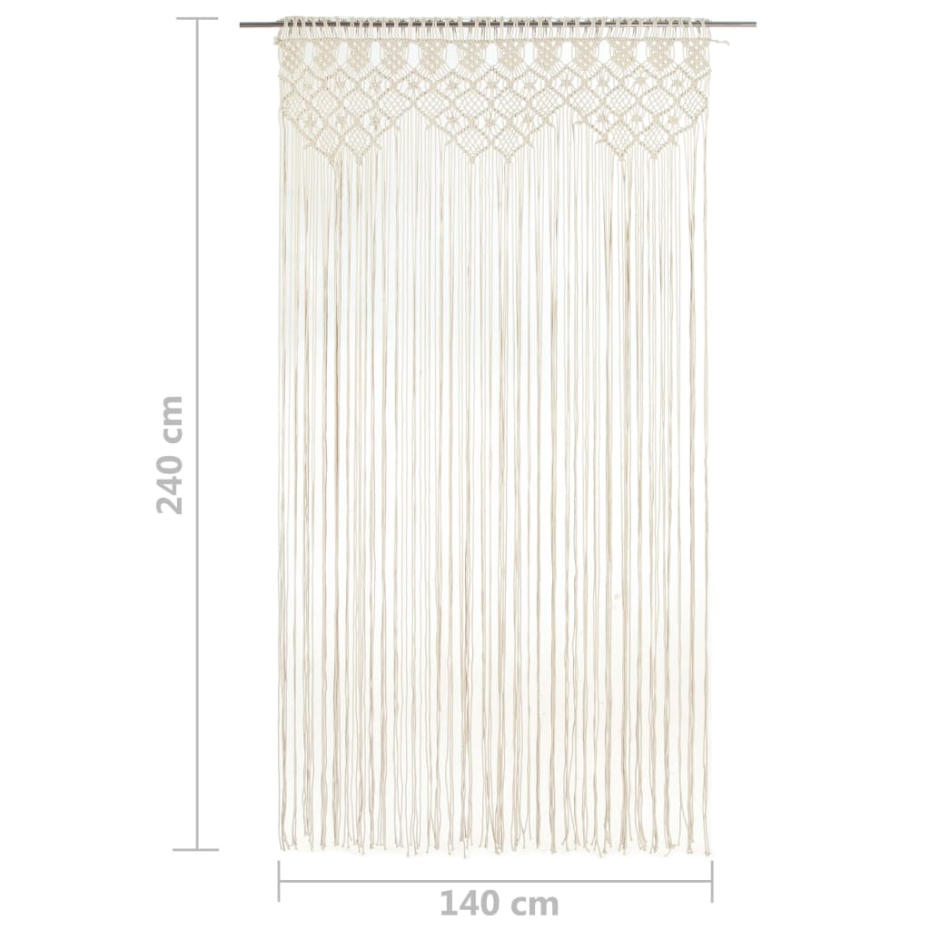 Macrame Curtain 140x240 cm Cotton - OLBRIT