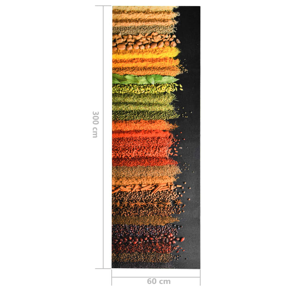 Kitchen Carpet Washable Spice 60x300 cm - OLBRIT