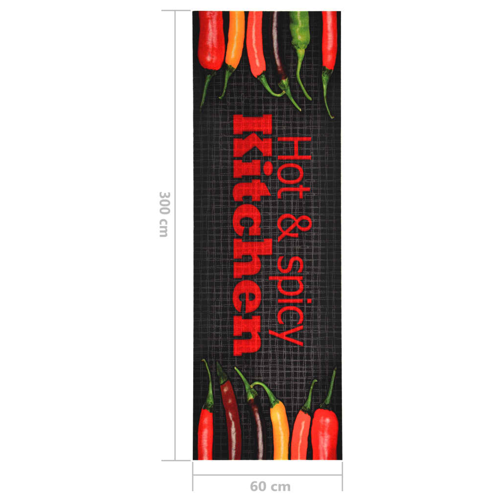 Kitchen Carpet Washable Hot & Spicy 60x300 cm - OLBRIT