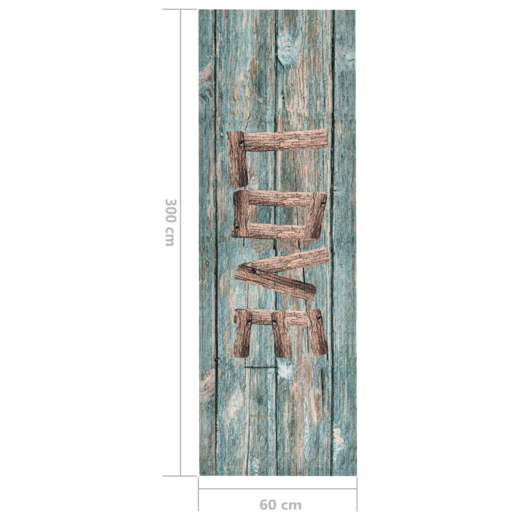 Kitchen Carpet Washable Love 60x300 cm - OLBRIT