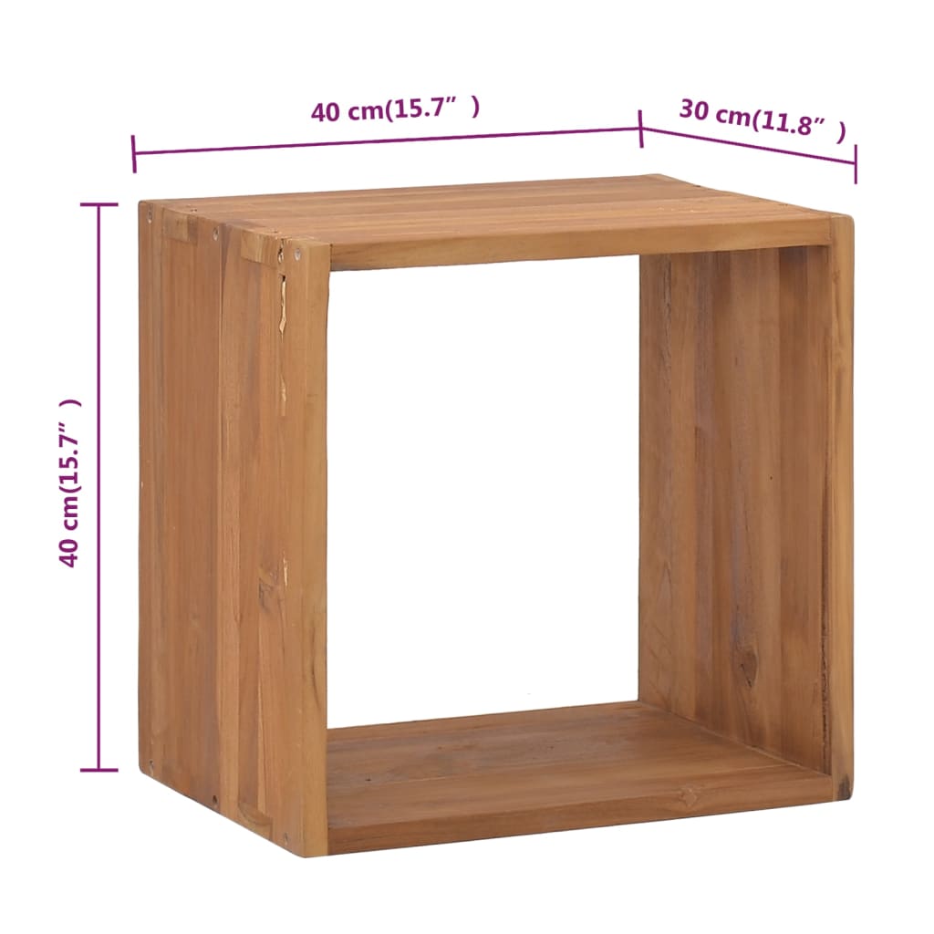 Bedside Cabinet 40x30x40 cm Solid Teak Wood - OLBRIT