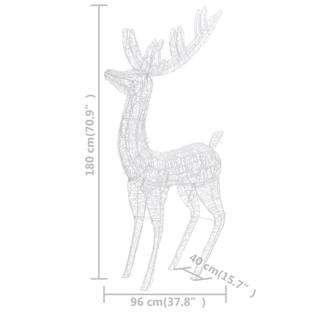 XXL Acrylic Christmas Reindeer 250 LED 180 cm Blue - OLBRIT
