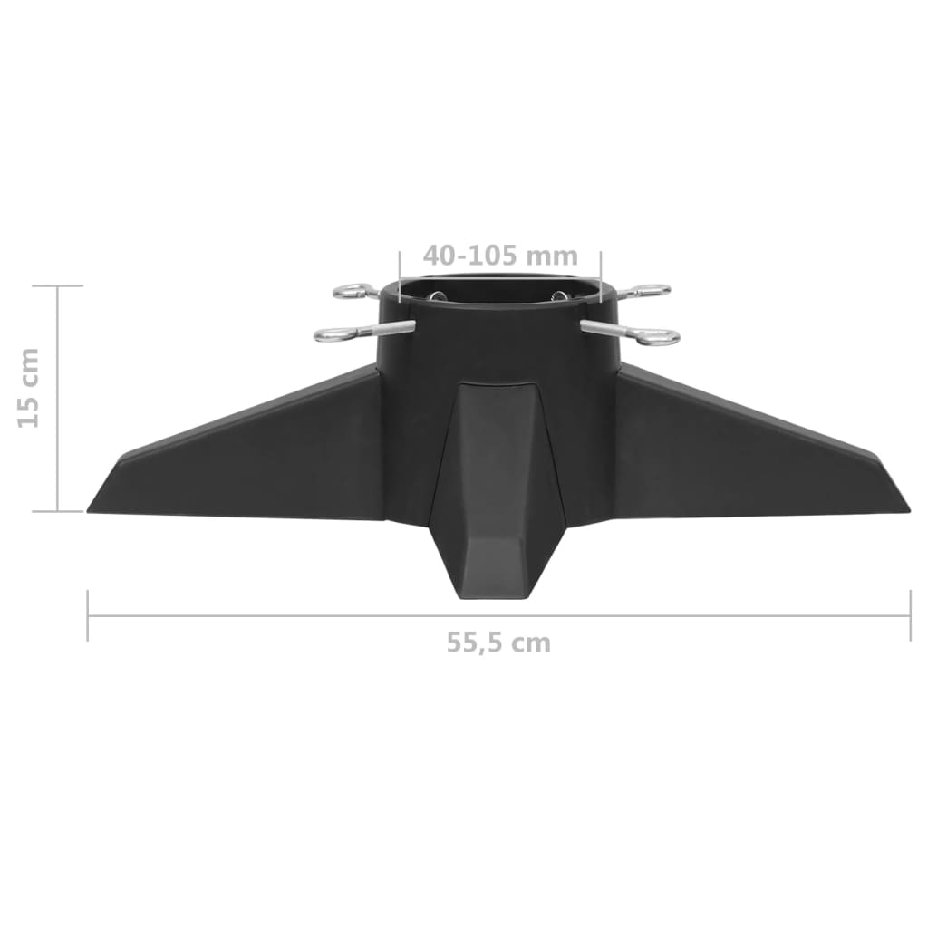 Christmas Tree Stand Grey 55.5x55.5x15 cm - OLBRIT