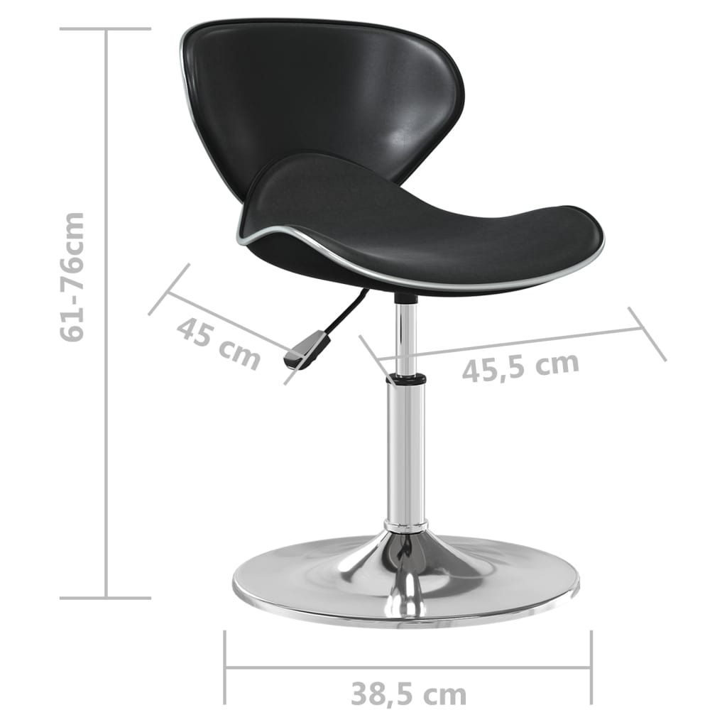 Bar Stool Black Faux Leather - OLBRIT