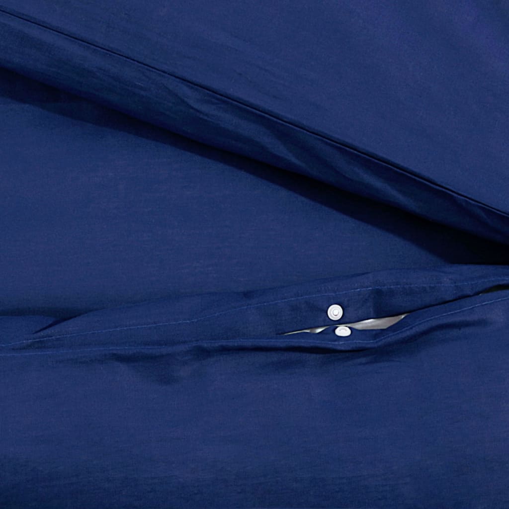 Duvet Cover Set Navy Blue 225x220 cm Light-weight Microfiber - OLBRIT