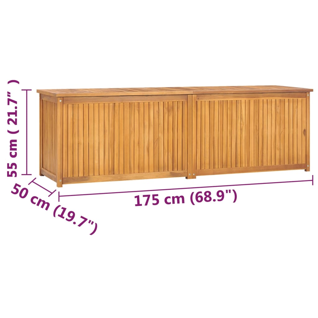 Garden Box 175x50x55 cm Solid Wood Teak - OLBRIT