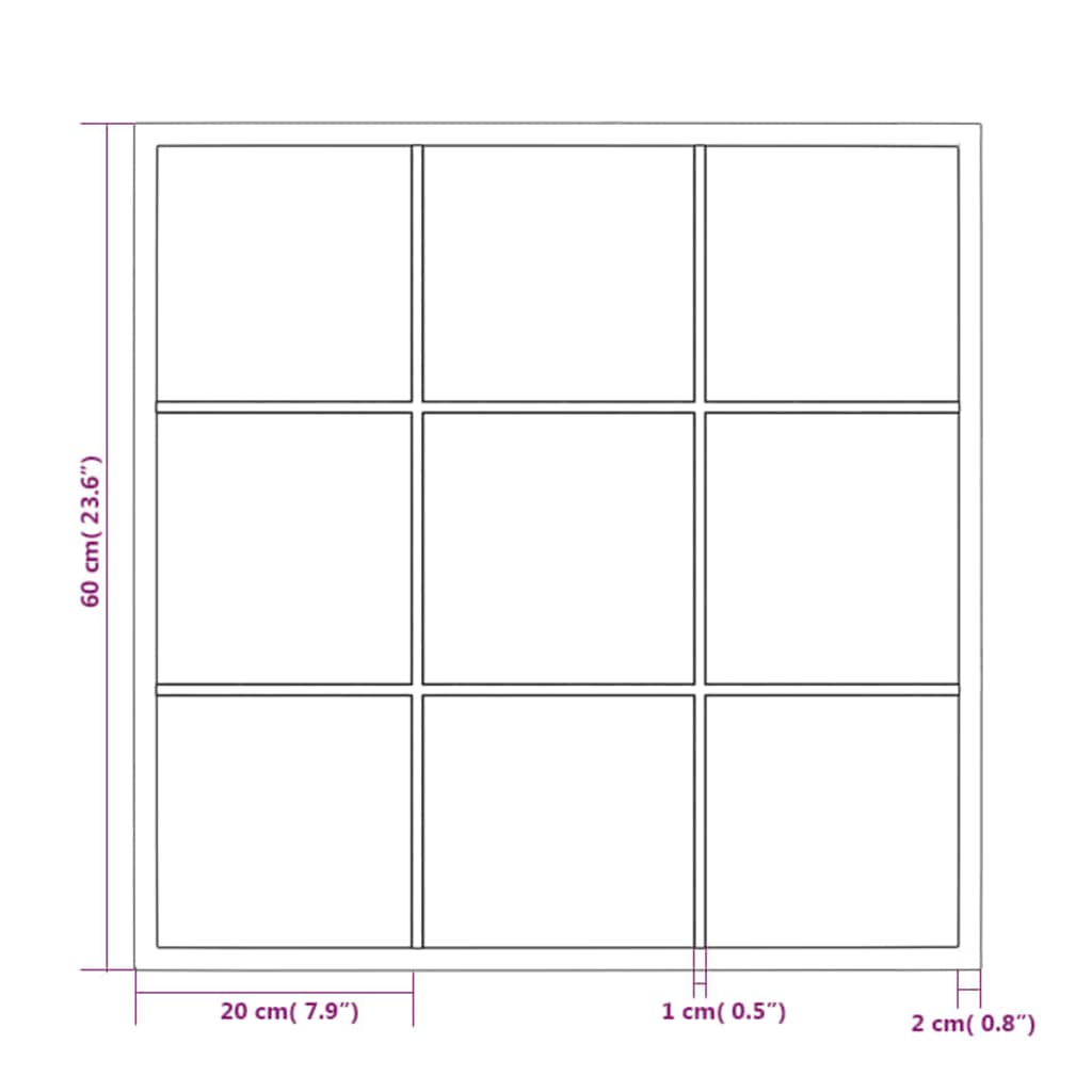 Wall Mirror Black 60x60 cm Metal - OLBRIT
