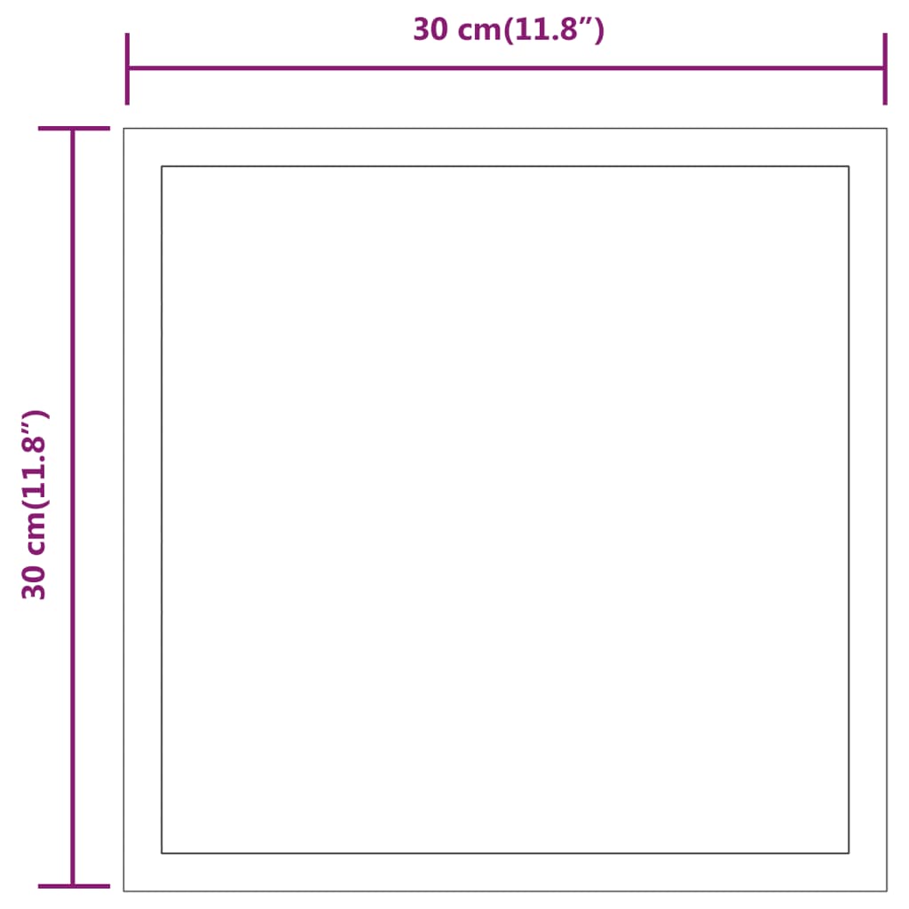 LED Bathroom Mirror 30x30 cm - OLBRIT