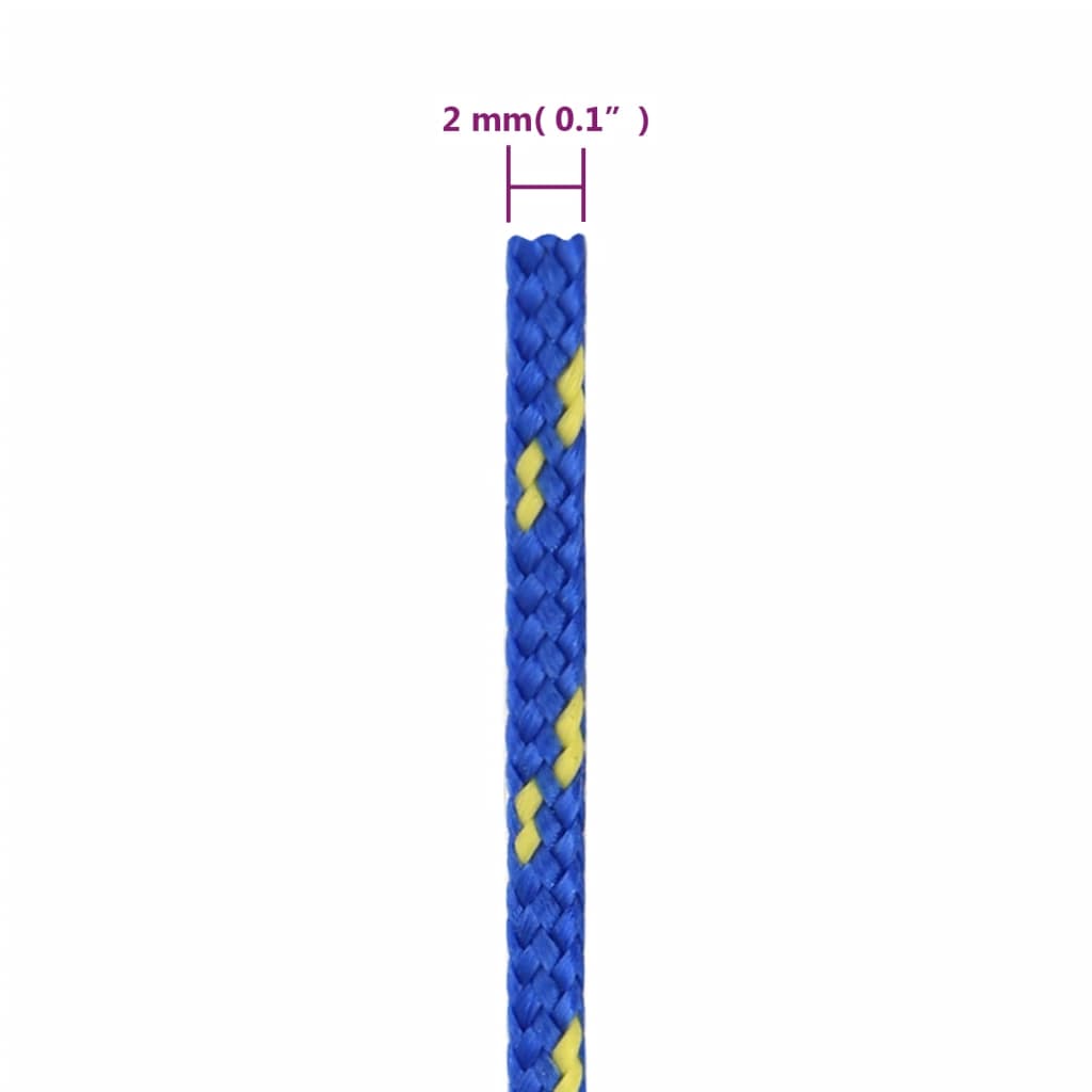 Boat Rope Blue 2 mm Polypropylene - OLBRIT