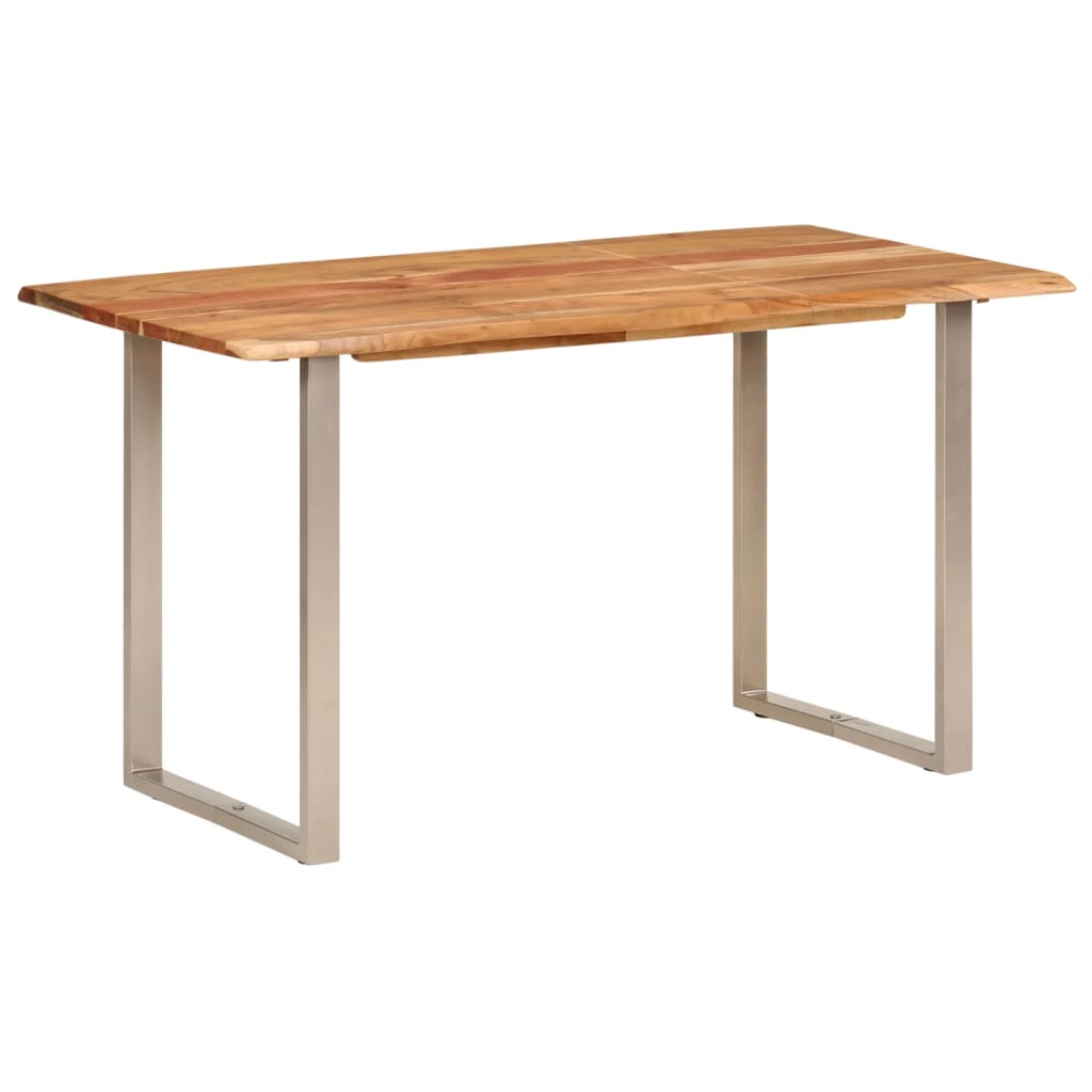 Dining Table 140x70x76 cm Solid Wood Acacia - OLBRIT